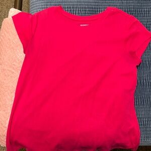 Liz Claiborne Vibrant Pink Short Sleeve Top